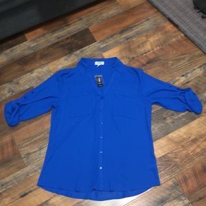 BNWT Express size L Button down blouse